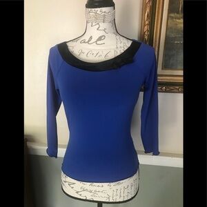 Speechless VTG Scoop Bow Neck 3/4 Sleeve Blouse S